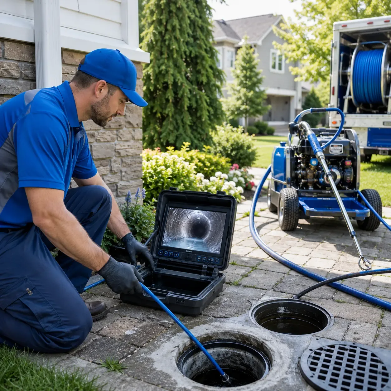 Outdoor drain cleaning professionals serving Shawmut, ME